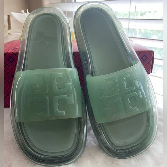 Tory Burch Shoes - Tory Burch Jelly Bubble Slide-SEA WIND 492